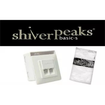 Gniazdo sieciowe ShiverPeaks BASIC-S Cat. 5e 2-Port Flush Mount