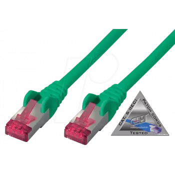 Kabel sieciowy ShiverPeaks BS75711-A0 0.15m Cat6a S/FTP Szary