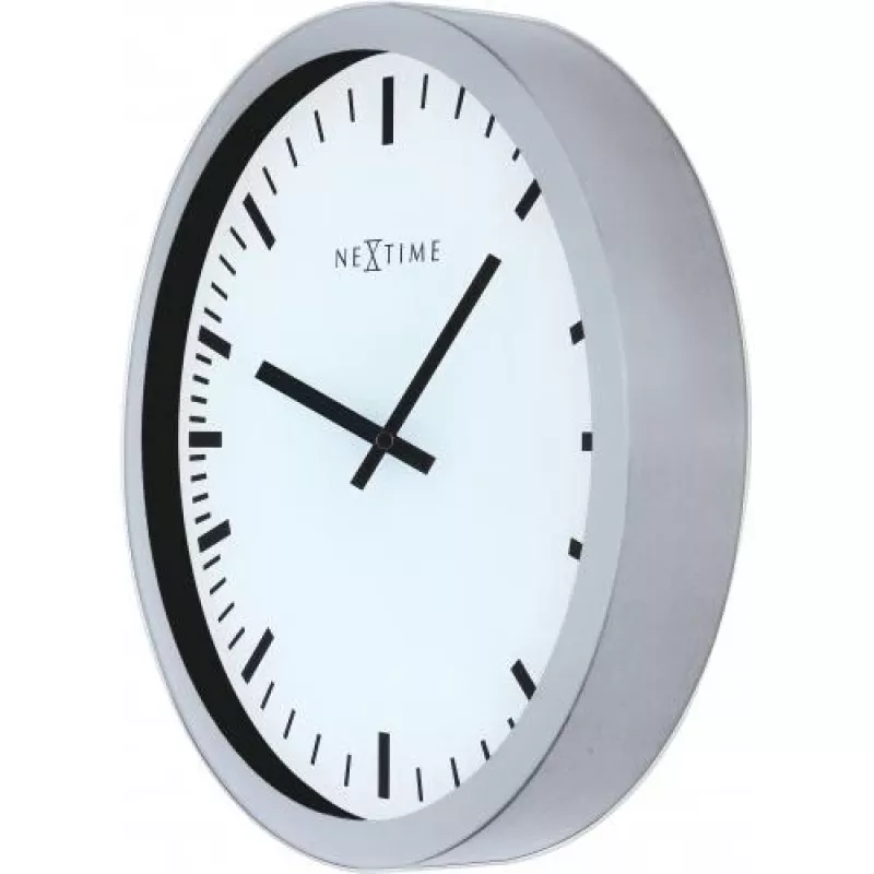 Zegar ścienny NeXtime 3031 Magic - Stripe, 25x35,2 cm, biały