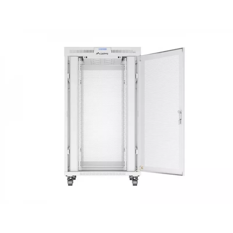 SZAFKA RACK WOLNOSTOJĄCA 19 inch 27U 800X1000 SZARA PERFOROWANE DRZWI LCD LANBERG (PAKOWANIE PŁASKIE)