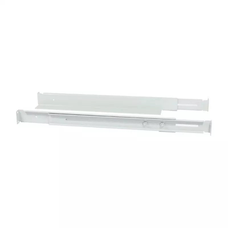 Montażowy wspornik L-szynowy ALLNET regulowana długość 502–849 mm jasnoszary, para