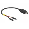 Kabel USB DeLOCK 85418 0.1 m USB C czarny