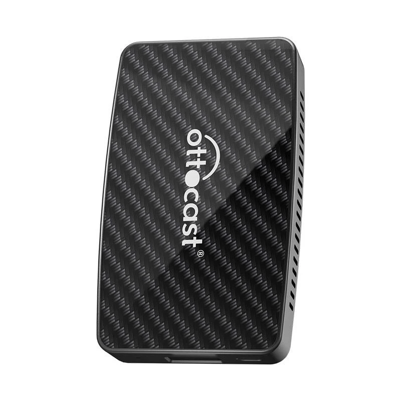 Adapter CarPlay/Android Ottocast CA400-S — 4-w-1: bezprzewodowy CarPlay i Android Auto, przewodowy Apple CarPlay i Android Auto, czarny
