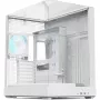 Obudowa APNX Tower V2 — biała, panele ze szkła hartowanego x3