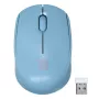Bezprzewodowa mysz symetryczna NATEC STORK — Bluetooth + USB Type-A, 1600 DPI, 3 przyciski, jasnoniebieska