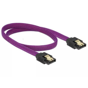 Kabel SATA DeLOCK 83691 0,5 m SATA 7-pin Fioletowy