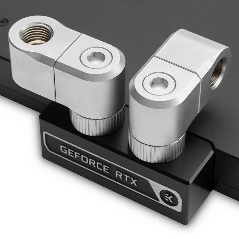 EK Water Blocks EK-Quantum Torque G1/4 Zoll podwójne przedłużenie offsetowe MF 28 - Satin Titanium