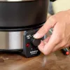 Zestaw do fondue Taurus FF2 2 l na 8 osób, obudowa ze stali nierdzewnej, 1000 W, 230 V, czarno-srebrny