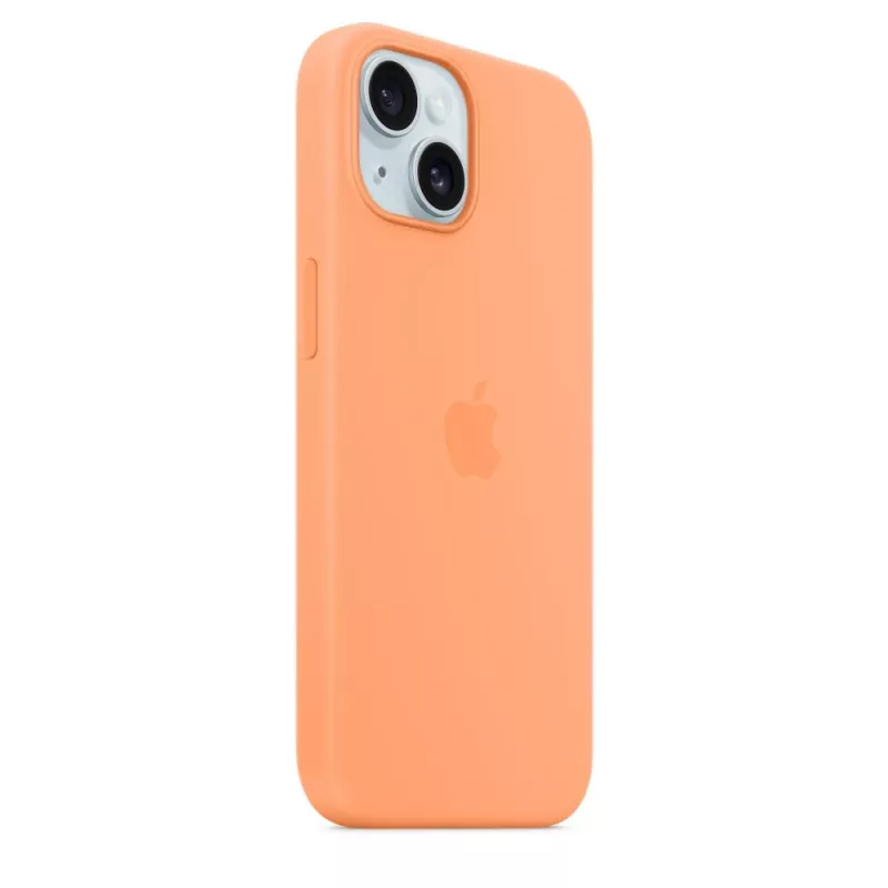 Apple iPhone 15 Etui silikonowe z MagSafe - pomarańczowy Sorbet