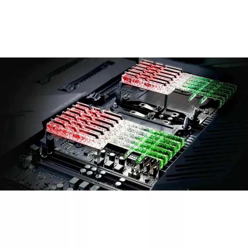 DIMM 64 GB DDR4-3600 (4x 16 GB) Quad-Kit, pamięć srebrna, F4-3600C16Q-64GTRSC, Trident Z Royal, INTEL XMP