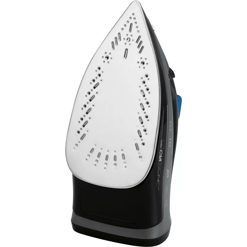 Żelazko CLATRONIC DB 3703 — Żelazko suche i parowe, stopa ze stali nierdzewnej, 1800 W, czarno-szare
