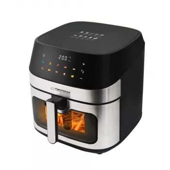 Frytkownica beztłuszczowa ESPERANZA EKA005, pojemność 8 l, 1600 W, sterowanie dotykowe, 10 programów, stal nierdzewna, czarna
