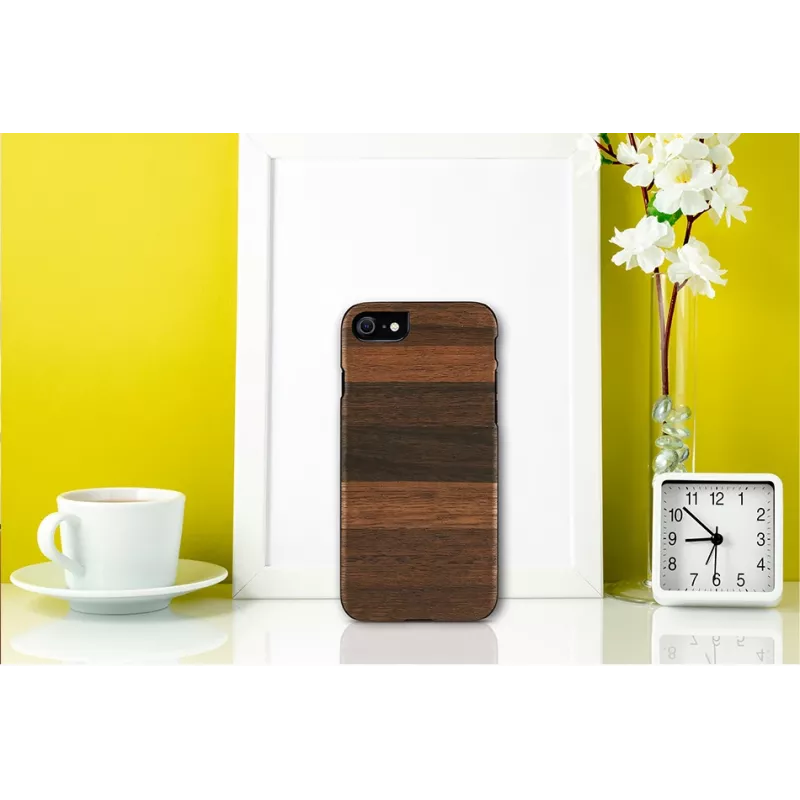 Etui ochronne Man and Wood na iPhone 7/8 — fango Czarny