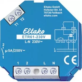 Siłownik rolet/żaluzji Eltako ETR61-230V, wejście 230 V, prąd 5 A, niebieski/biały