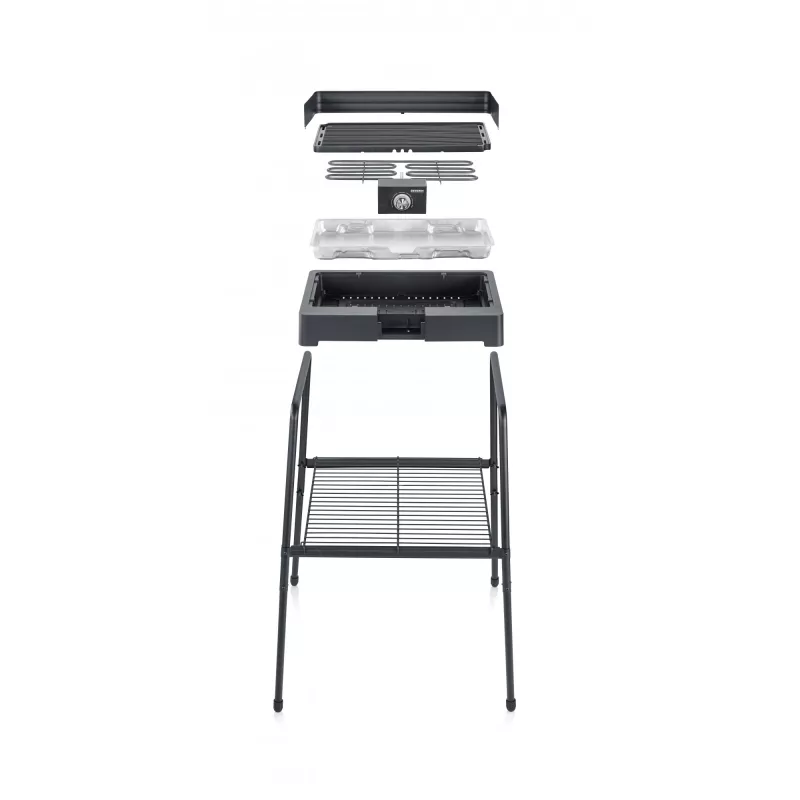 Grill elektryczny Severin PG 8568 2200 W Czarny Prostokątna powierzchnia do grillowania