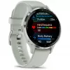 Garmin Venu 3S 3.05 cm (1.2) AMOLED 41 mm Cyfrowy 390 x 390 pikseli Ekran dotykowy Szary, Srebrny Wi-Fi GPS (satelitarny)