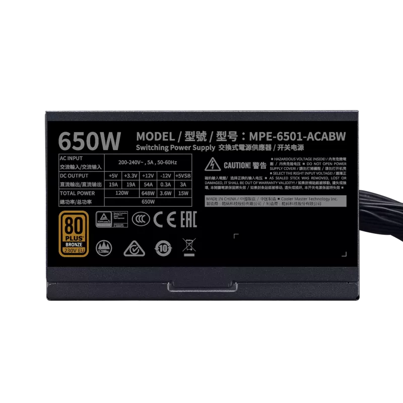 Zasilacz MWE Bronze V2 650W 80+ Bronze