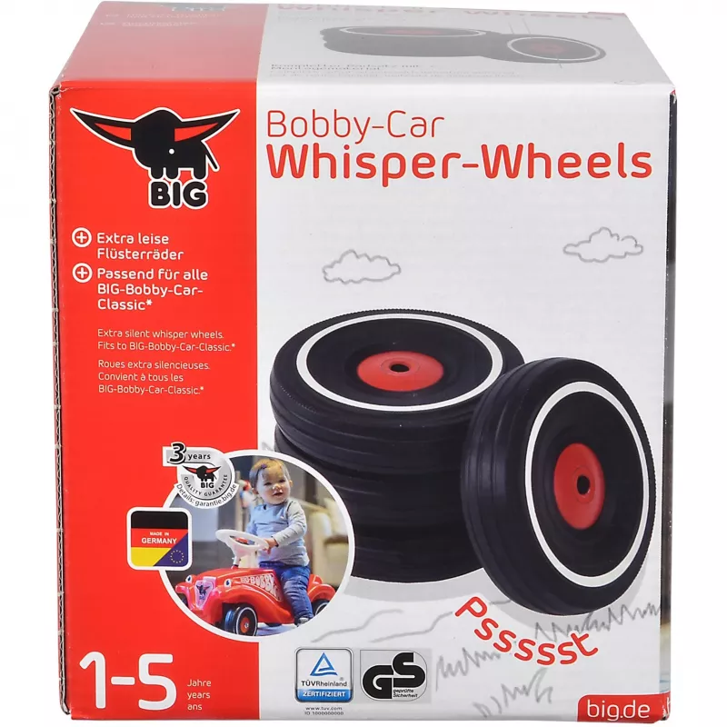 Zestaw cichych kół Simba-Dickie BIG Bobby-Car Whisper Wheels do samochodzika jeździka