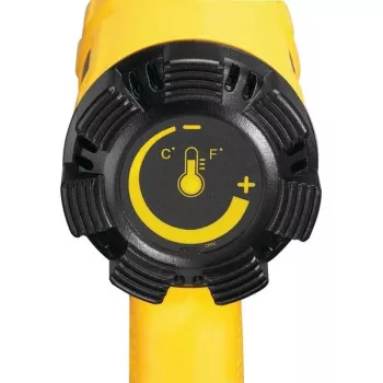 Opalarka DeWalt D26411 — 1800 W, rękojeść pistoletowa, maks. 600°C, przepływ powietrza 450 l/min, żółta