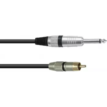 Kabel adapter OMNITRONIC RCA/jack 0,9m czarny (30225118)