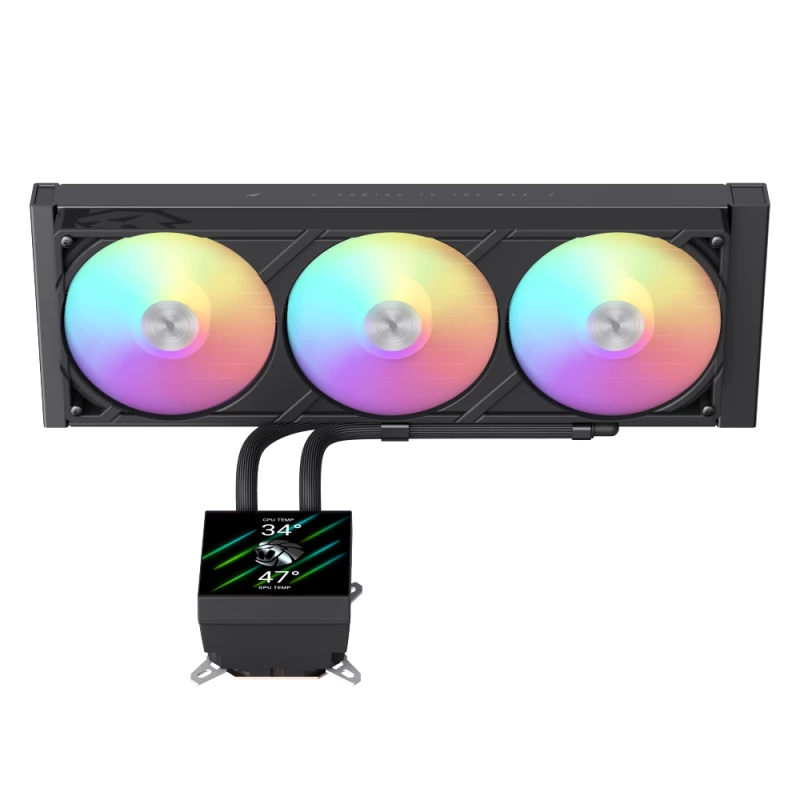 Chłodzenie cieczą CPU Gamemax | GLACIER 360 LCD BK | Intel, AMD
