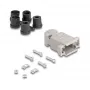 DELOCK Obudowa D-Sub 9-pin z uszczelkami gumowymi, plastikowa, czarna/szara, 41,6×31,6×19,8 mm