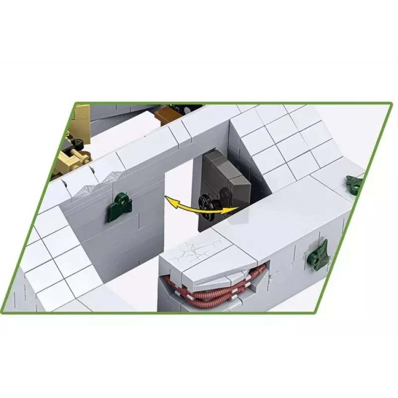 Zestaw konstrukcyjny Cobi German Bunker Regelbau 667/642 model COBI-3136 – szczegółowy zestaw klocków