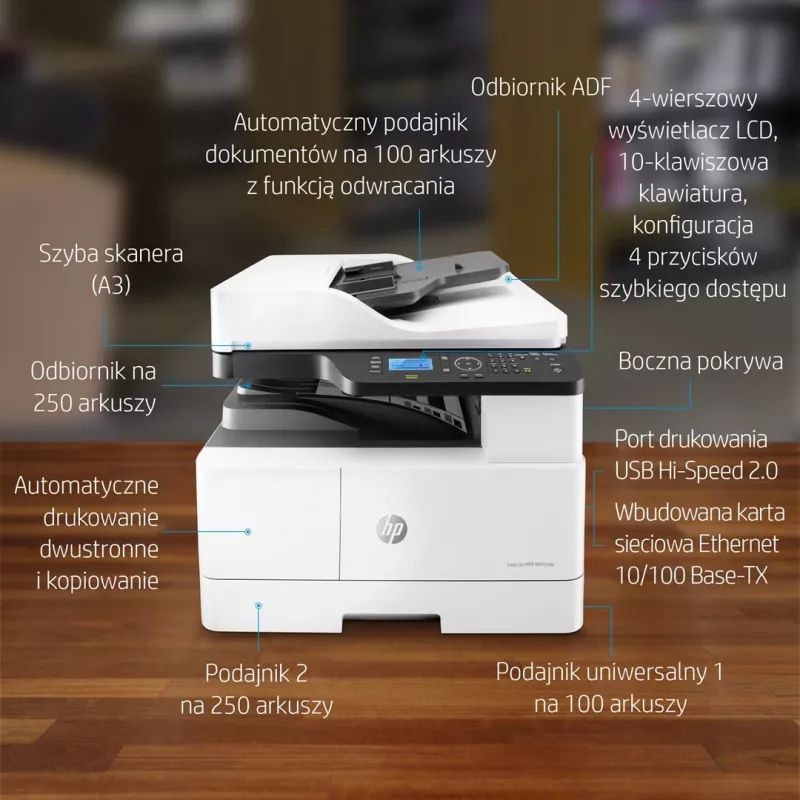 All-in-One Printer HP LaserJet M443nda Laser A3 1200 x 1200 DPI 24 ppm