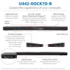 Stacja dokująca USB-C, potrójny wyświetlacz – 4K HDMI i DP, VGA, USB 3.2 Gen 1, koncentrator USB-A/C, GbE, ładowanie PD 100 W