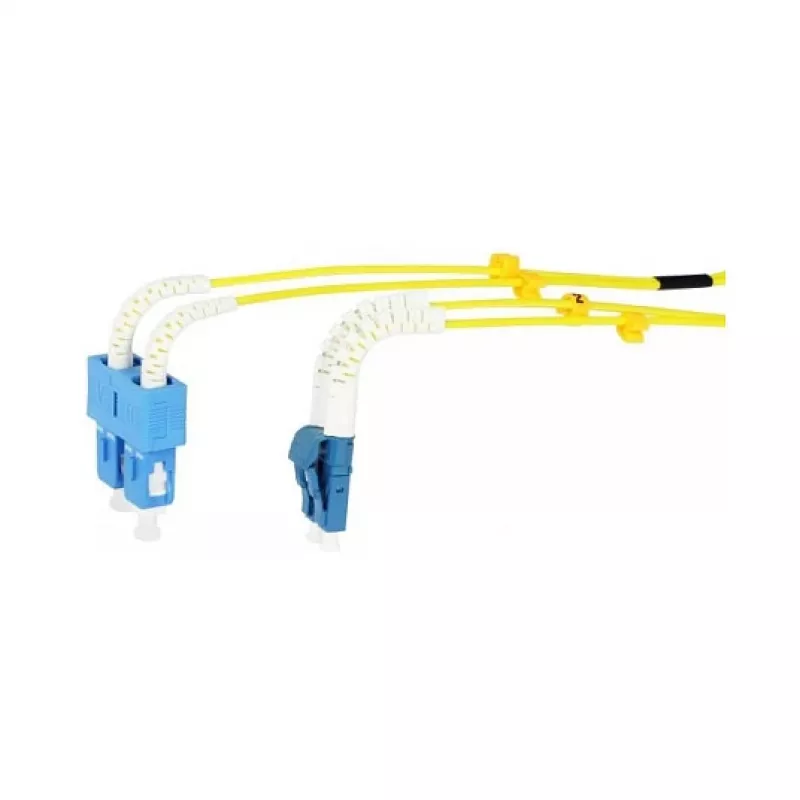 Synergy 21 LWL-2-Faser-Patchk. 7.5mtr.LC-SC 9/125um OS2 AD 2mm flexible Knickschutztülle - Single- bzw. Monomode-Faser - 7,5 m