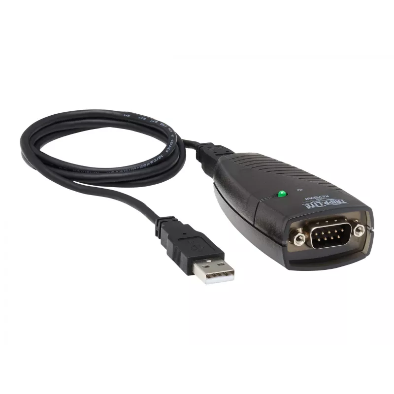 Tripp Lite USA-19HS Keyspan USB-na-Szeregowy Adapter - USB-A-Wtyk na DB9 RS232-Wtyk - 0,91 m - TAA (USA-19HS)