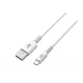 kabel USB-USB C 2m silicone Biały Quick Charge