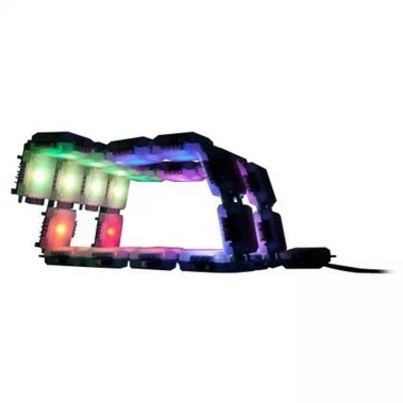 Zestaw świetlny ALLNET BrickRknowledge 7 Color Light Set niebieski zielony pomarańczowy czerwony ciepły biały żółty