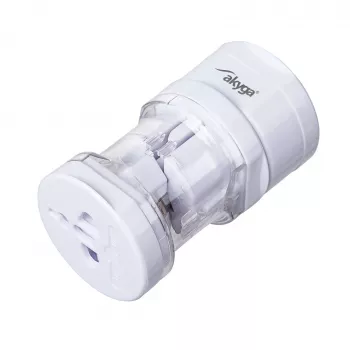 Akyga AK-AD-61 uniwersalny adapter podróżny, cały świat, 10 A, biały