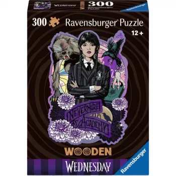 Puzzle 300 elementów Ravensburger Wooden Puzzle Wednesday, drewniane elementy, 300 szt.