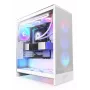 Obudowa PC NZXT H7 Flow RGB Midi Tower Biała — Szkło hartowane, EATX, Przód 3×120mm, USB-C