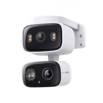 Kamera IP TP‑LINK Tapo C246D — 3 MP (2304×1296), 2,8 mm, pole widzenia 107,8°, obiektyw PTZ dual-lens, IP65, Wi‑Fi/Gigabit, microSD do 512 GB