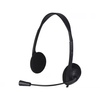 Zestaw słuchawkowy USB Advanced Accessories z mikrofonem - czarny
