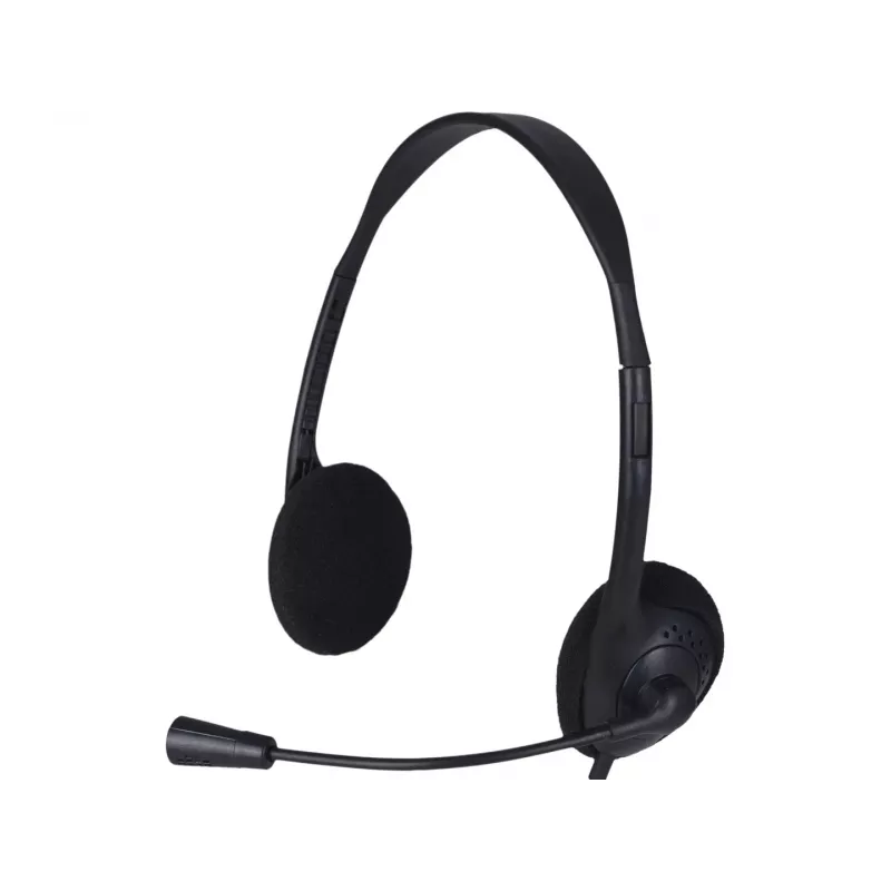 Zestaw słuchawkowy USB Advanced Accessories z mikrofonem - czarny