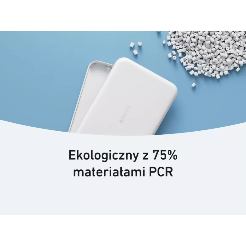 Anker MagGo Power Bank 10K Magnetyczna Bezprzewodowa Biała, Biały