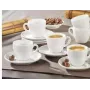 Zestaw filiżanek do espresso Esmeyer 6 szt., model 433-214, porcelanowe filiżanki demitasse