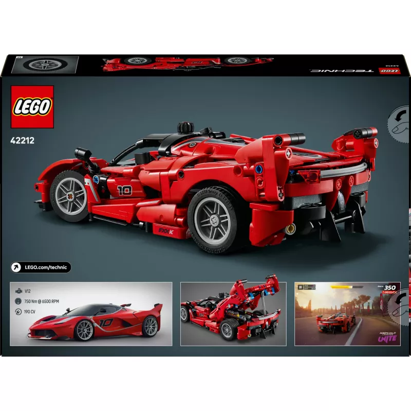 Zabawka konstrukcyjna LEGO Technic Ferrari FXX K model w skali 1:10, 897 elementów, wiek 10+