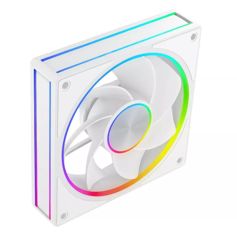 Wentylator obudowy MODECOM VOLCANO LOOP 120 ARGB Reverse Fan biały 120 mm, PWM, 400–1400 RPM