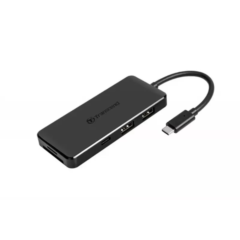 Transcend HUB5C USB 3.2 Gen 2 (3.1 Gen 2) Type-C Czarny