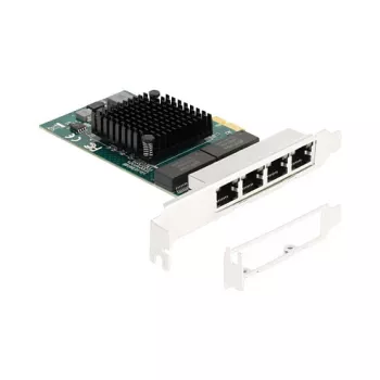 DeLOCK PCI Express x1 Card to 4 x RJ45 Gigabit LAN BCM