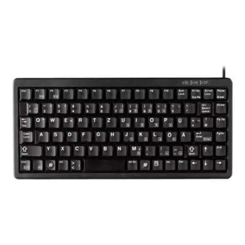 CHERRY Compact , Combo (USB + PS/2), DE klawiatura Office USB + PS/2 QWERTY Czarny
