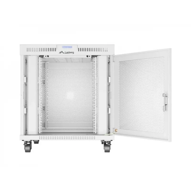 Szafa rack LANBERG FF01-8015-23SL 19 cali 15U, szara, perforowane drzwi przednie