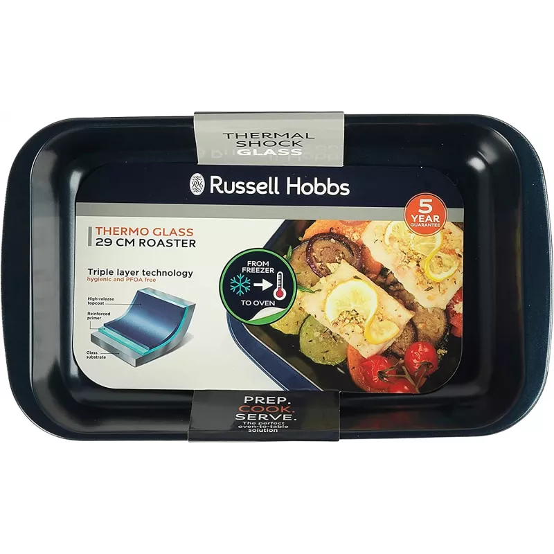 Szklana brytfanna Russell Hobbs RH01143EU 29 cm, granatowa