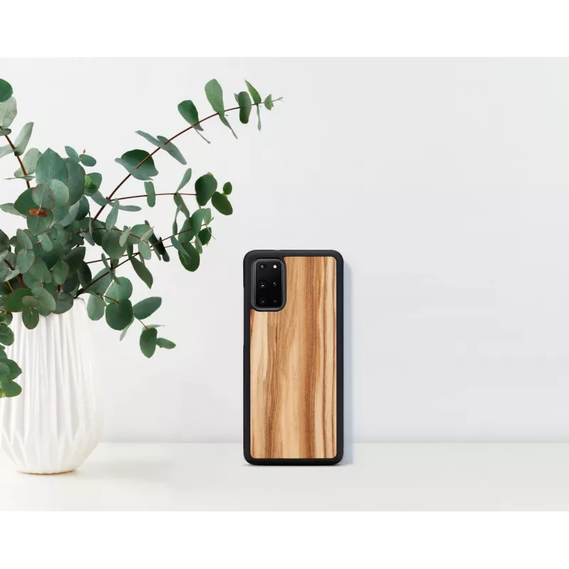 Etui na telefon man and wood Galaxy S20+ cappuccino czarny – ochronne etui na smartfona