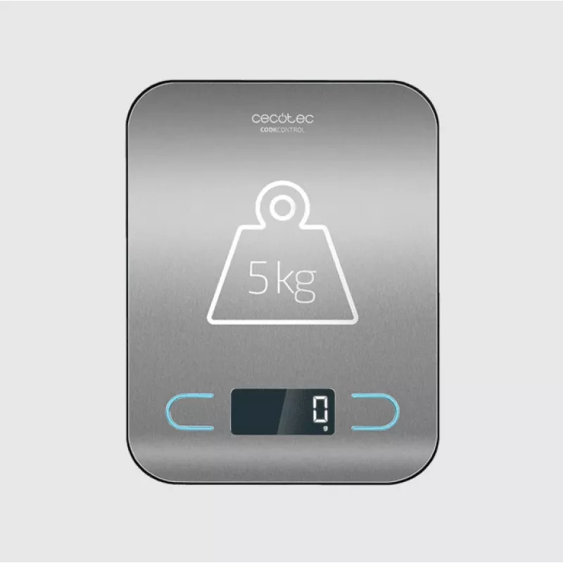 Waga kuchenna Cecotec | CookControl | Maksymalna waga (udźwig) 5 kg | Działka 1 g | Typ wyświetlacza LCD